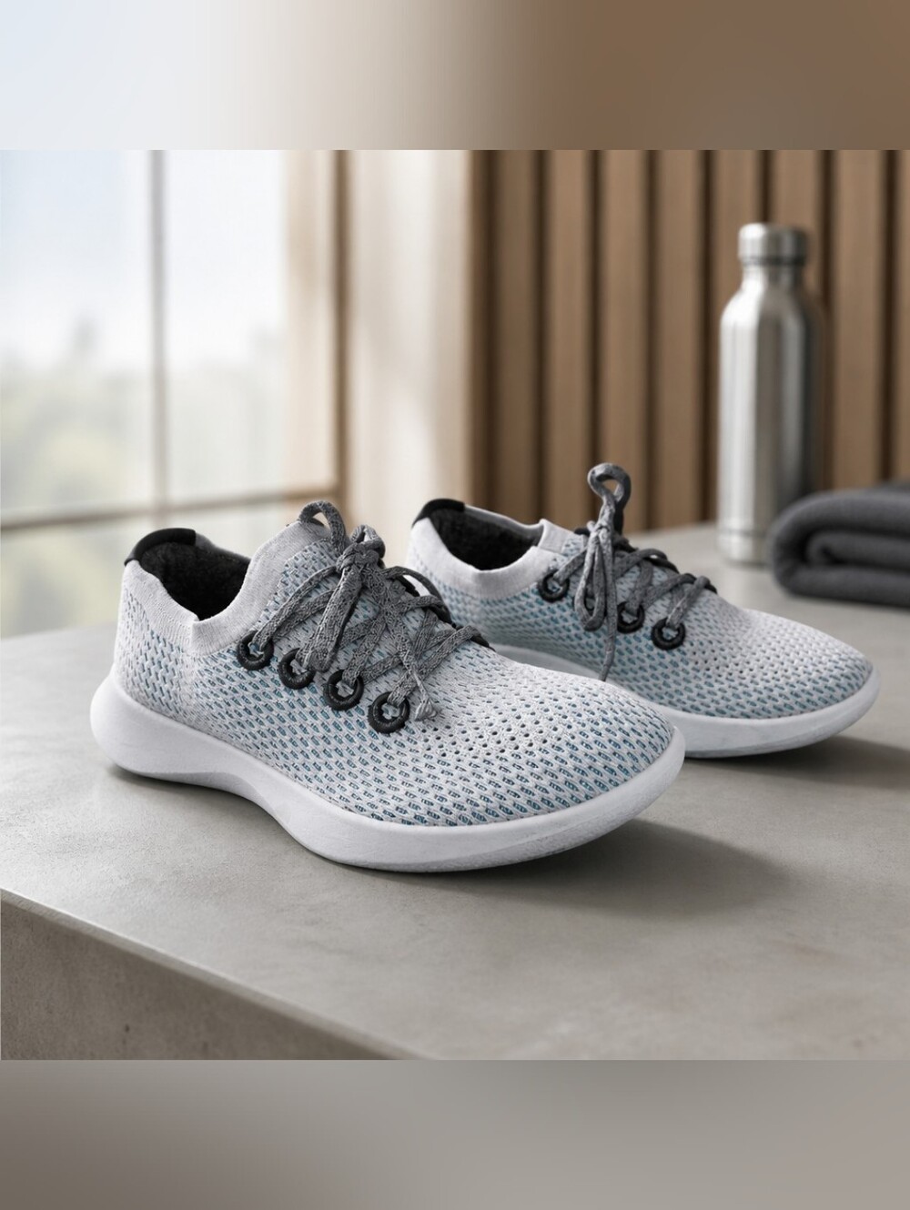 Allbirds Tree Dasher Geyser Men's SZ 9 Running Sneaker Padded Heel Lightweight